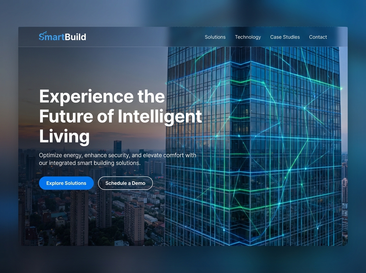 Build Smarter Spaces with Our Drag-and-Drop Building Website Builder website preview