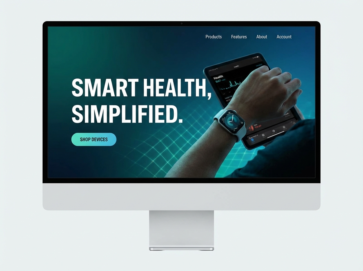 Build Your Online Presence for Smart Health Devices website preview