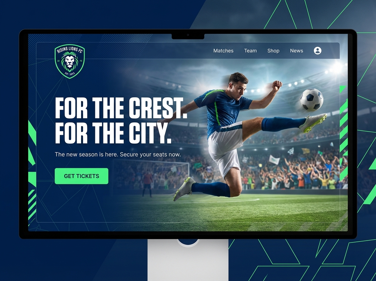 Build a Winning Website for Your Soccer Club website preview