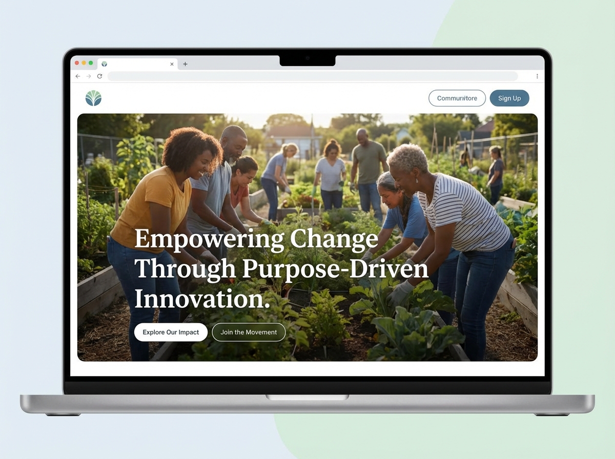 Build Your Social Enterprise Website with Impact website preview