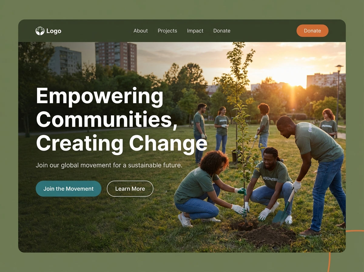 Build a Website That Amplifies Your <span class="gradient-text">Social Impact</span> website preview