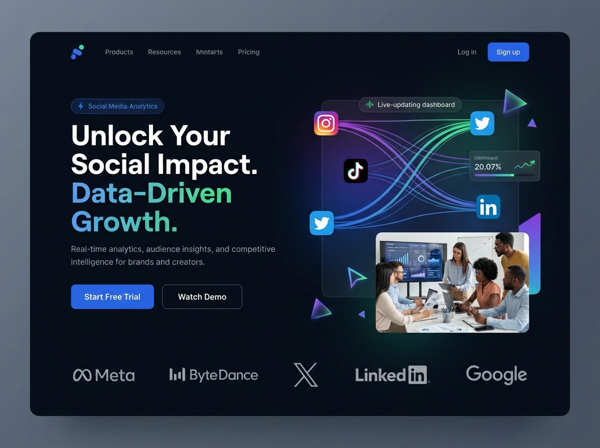 Unlock Deeper Insights with Grigora's Advanced Social Media Analytics website preview