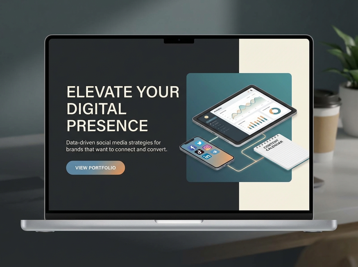 Create a Stunning Online Presence for Your Next-Gen Social Media Content Strategist Business website preview