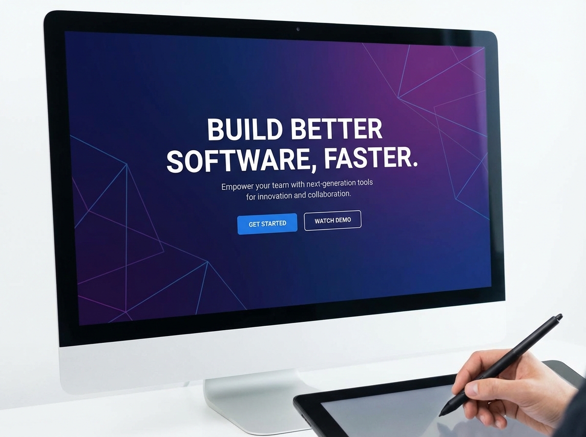 Launch Your SaaS with the Best No-Code Website Builder for Software Companies website preview