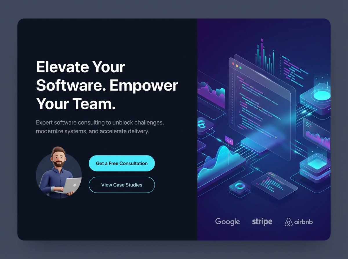 Build Your Expert Software Developer Consultant Website website preview
