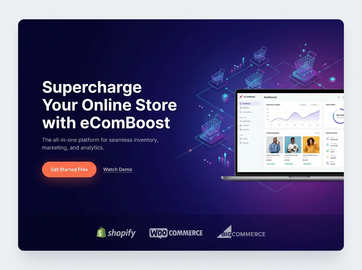 Build, Launch, and Scale with Powerful E-commerce Software website preview