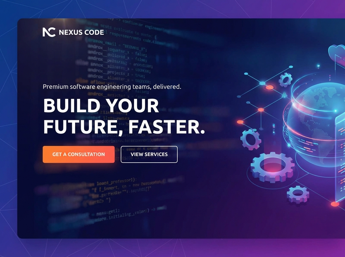 Launch Your Software Outsourcing Website with Ease website preview