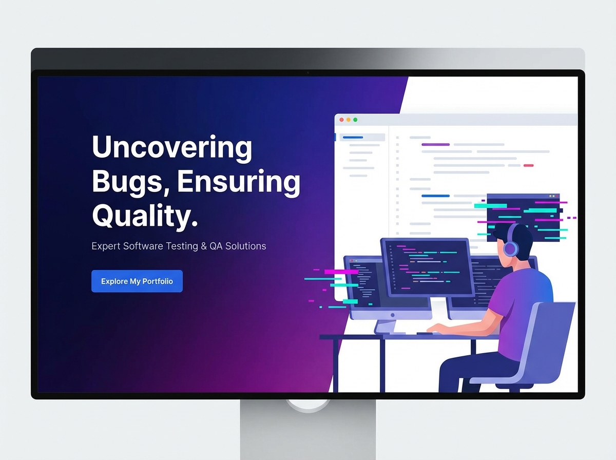 Build Your Professional Software Tester Portfolio website preview