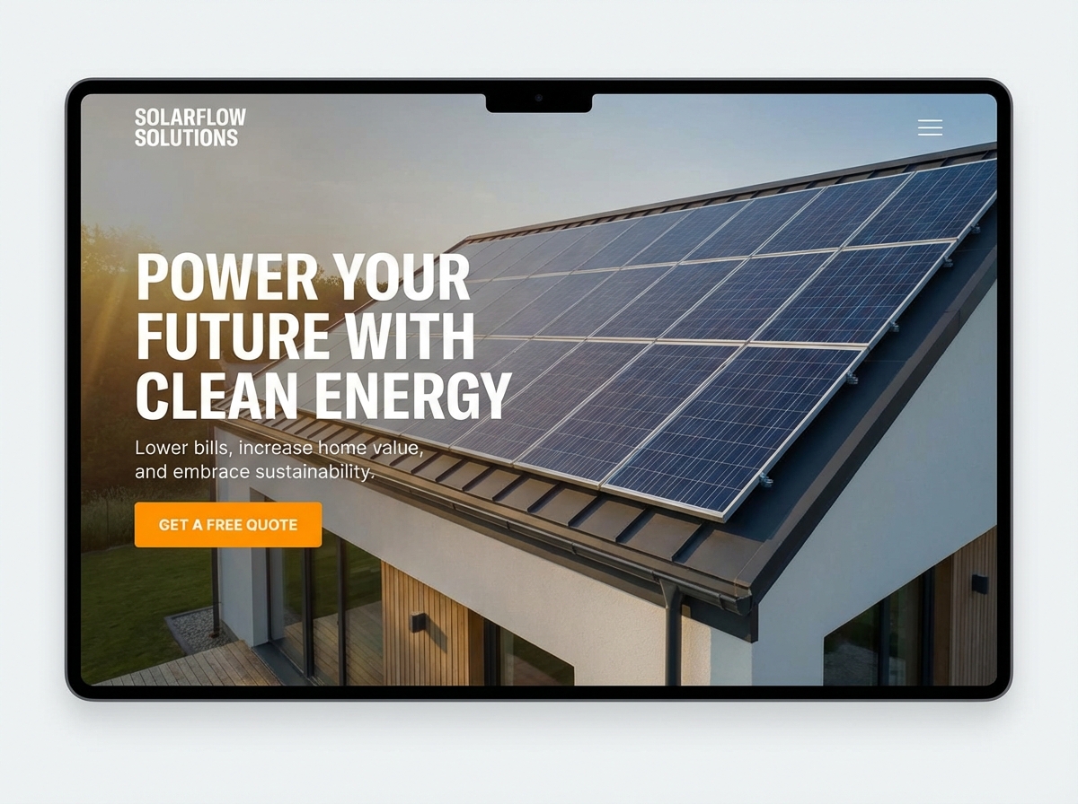 Build a High-Converting Website for Your Solar Business website preview