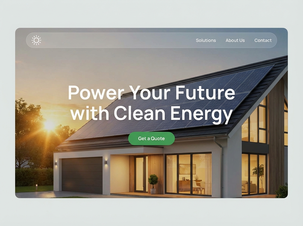 Launch Your High-Performance, Lead-Generating Solar Energy Website website preview