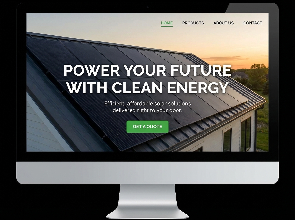 Boost Your Business with a Professional Solar Panel Distribution Website website preview