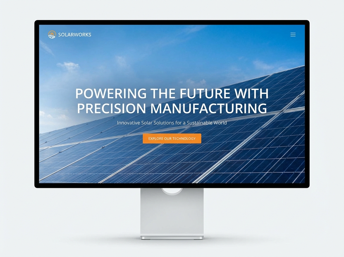 Build Your High-Performance Solar Panel Manufacturing Website website preview