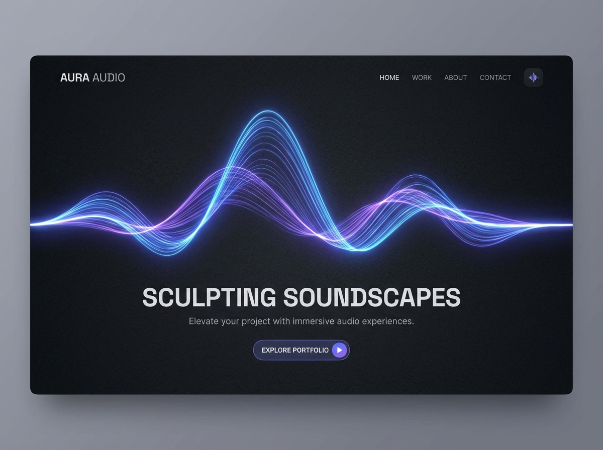 Build Your Professional Sound Designer Portfolio website preview