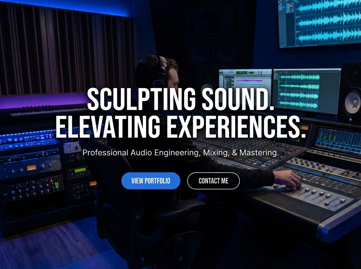 Build Your Professional Sound Engineer Portfolio website preview