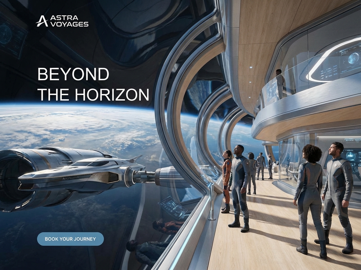 Launch Your Vision with a Space Tourism Website Builder website preview