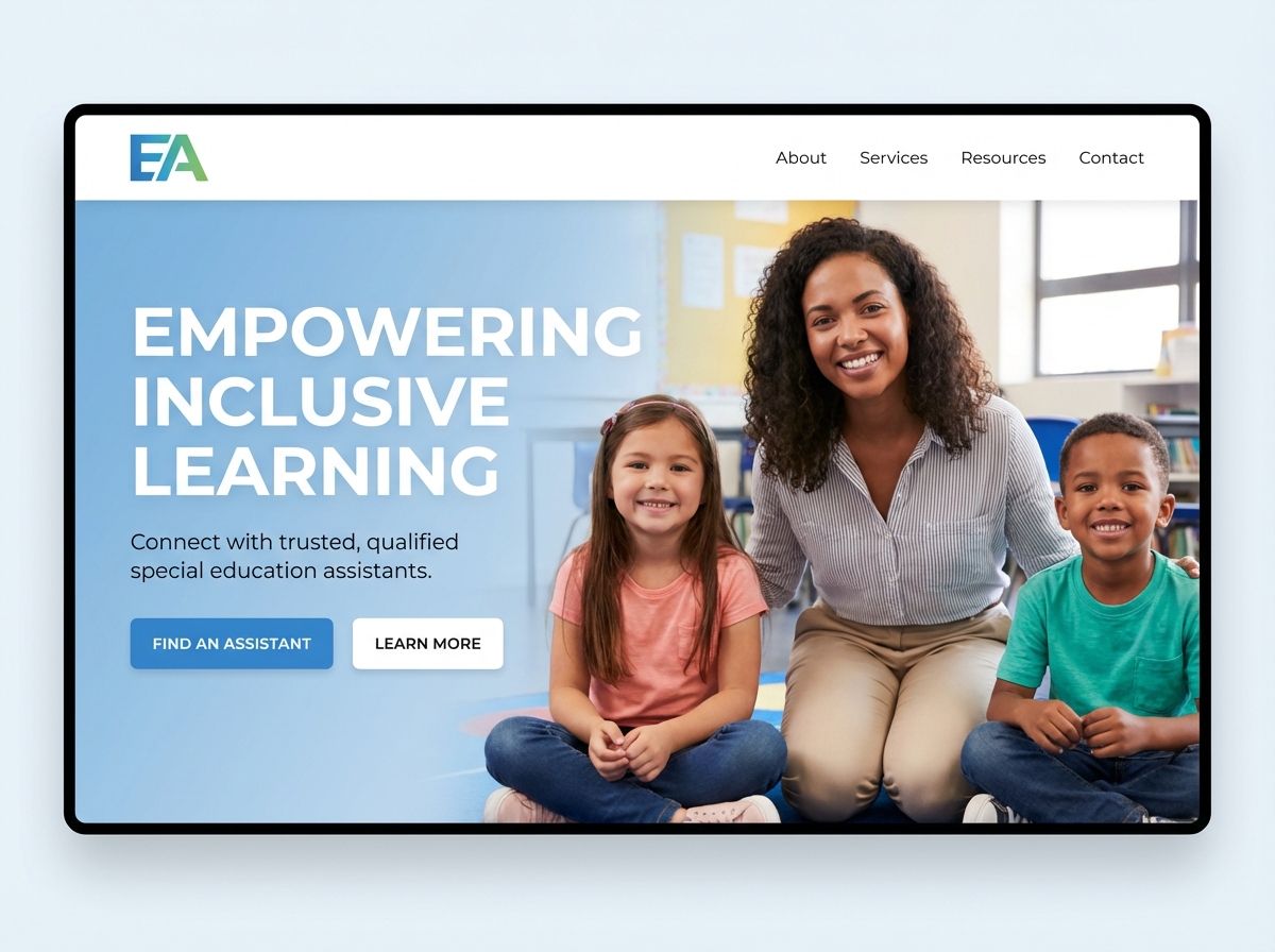 Build Your Professional Website as a Powerful Special Education Assistant website preview