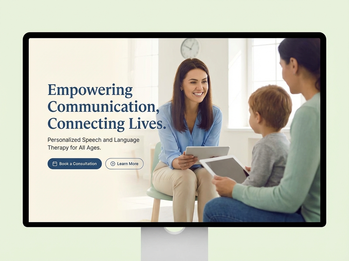 Build Your Authority Online with a Professional Speech-Language Pathologist Website website preview