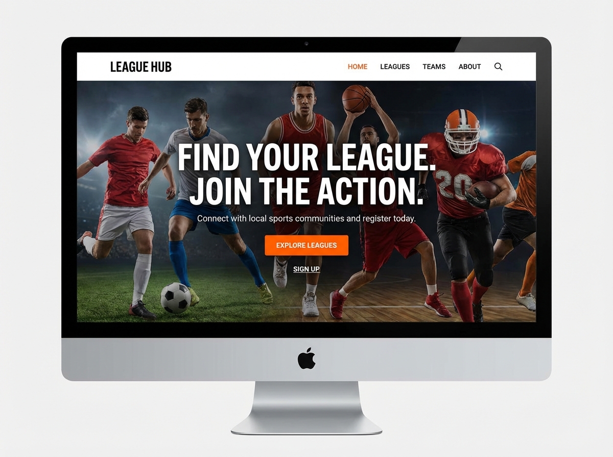 Build a Powerful Website for Your Sports Leagues website preview