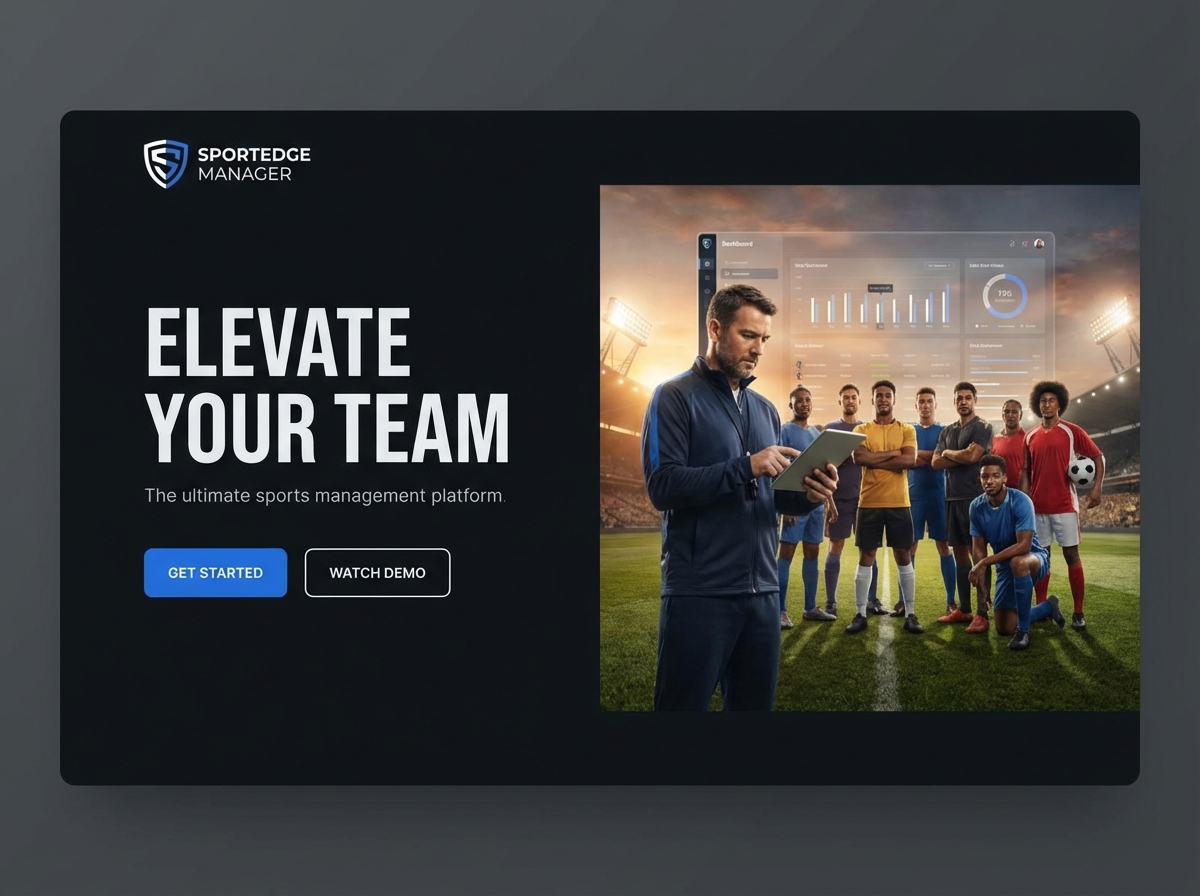 Build a Professional Website for Any Sport Manager website preview