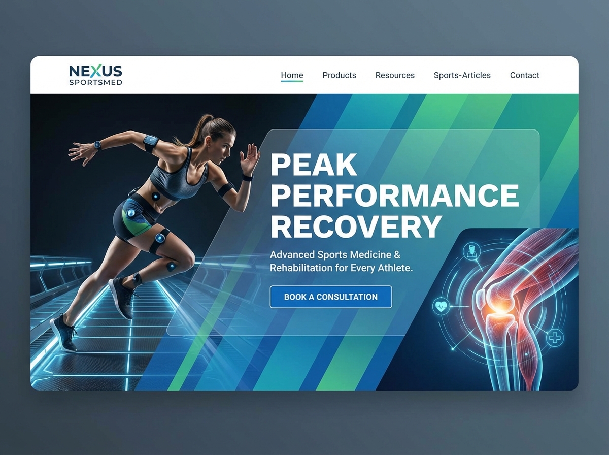 Build a High-Performance Sports Medicine Website website preview