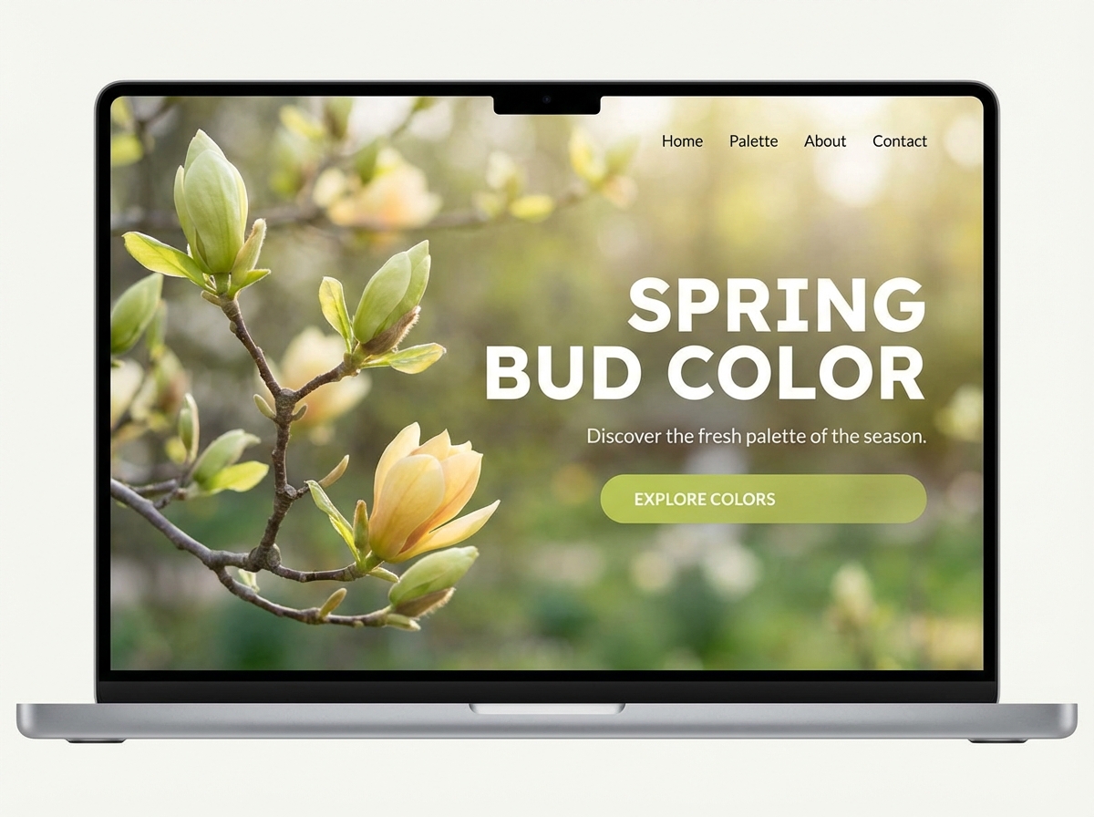 Discover Your Perfect Spring Bud Color Palette website preview