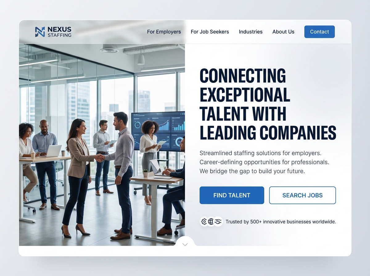 Build High-Performance Websites for Staffing Agencies website preview