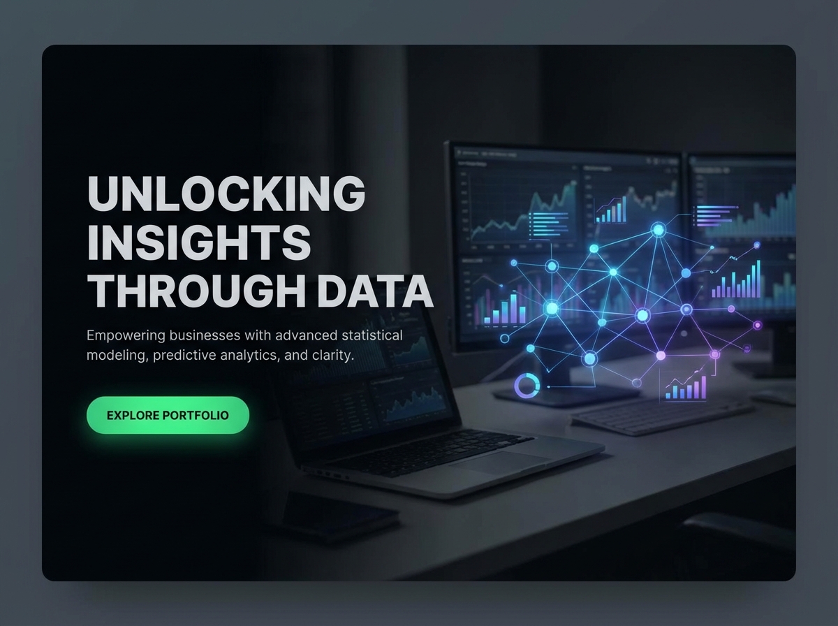 Build Your Professional Statistician Website Easily website preview