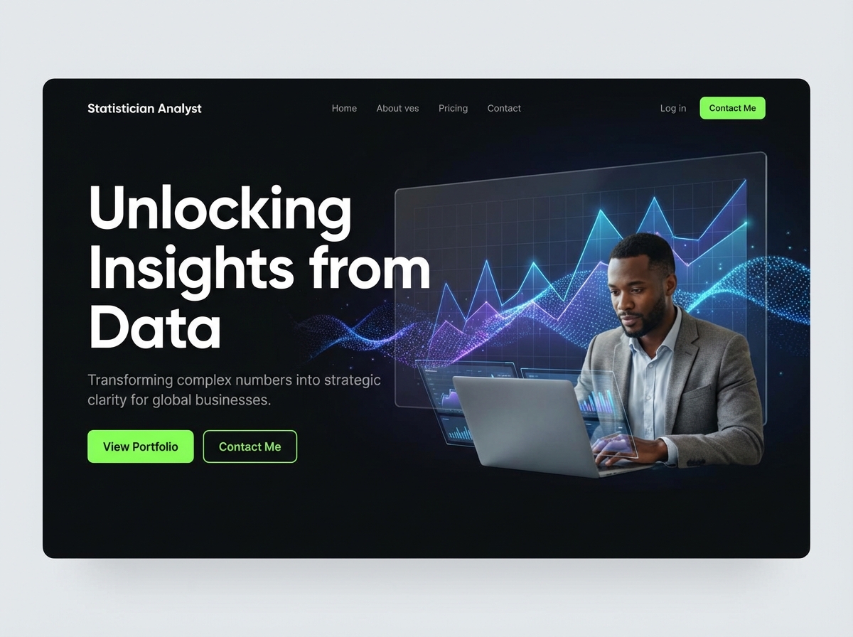 Build Your Professional Statistician Analyst Website website preview