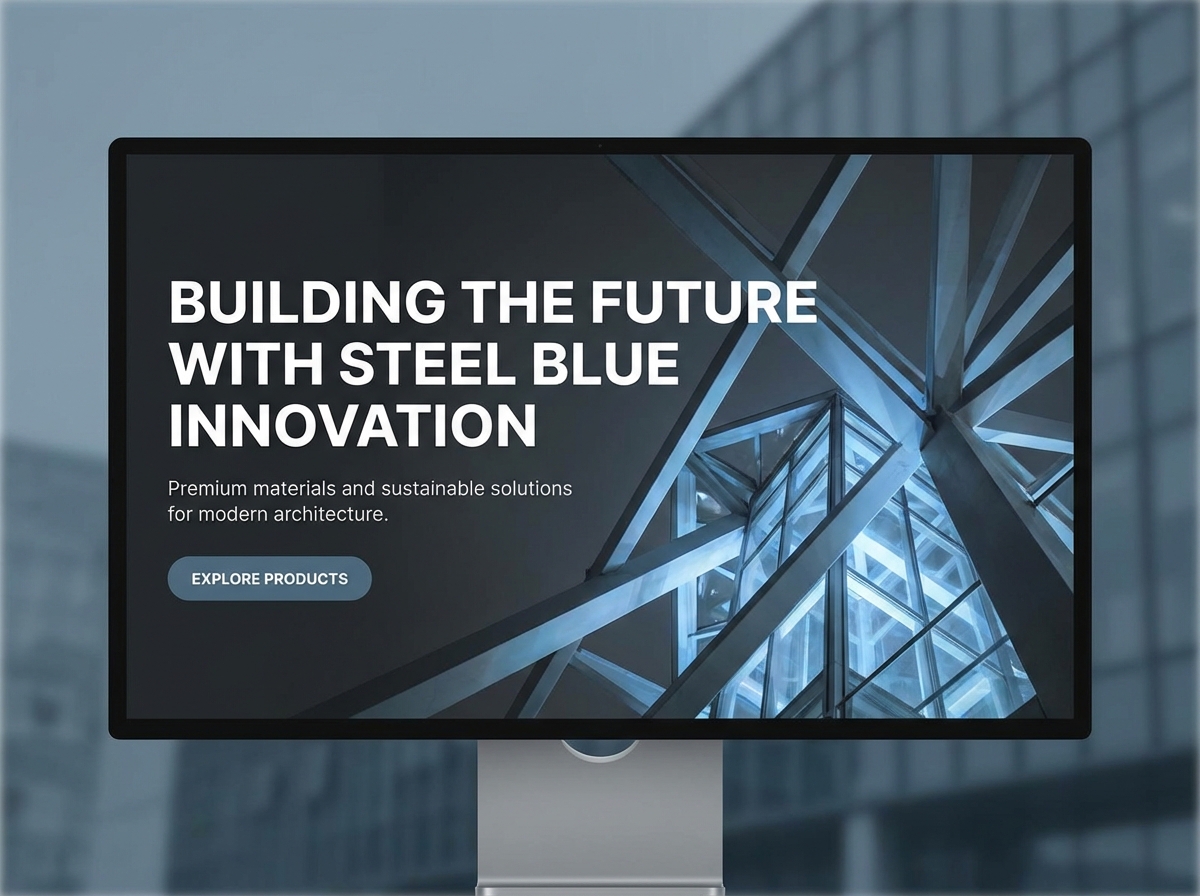 Unleash Your Creativity with the Perfect Steel Blue Color Palette website preview