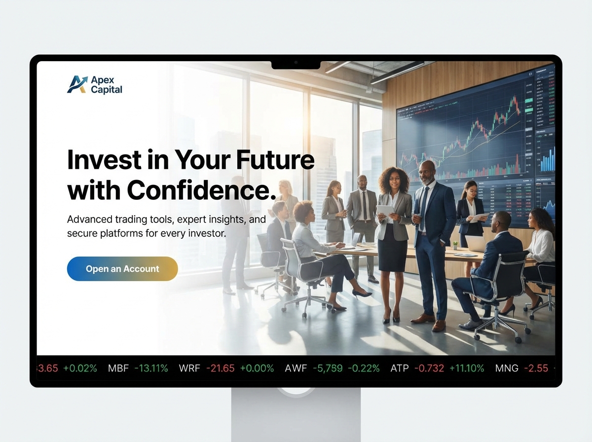 Build a Professional Stockbroker Website That Converts website preview