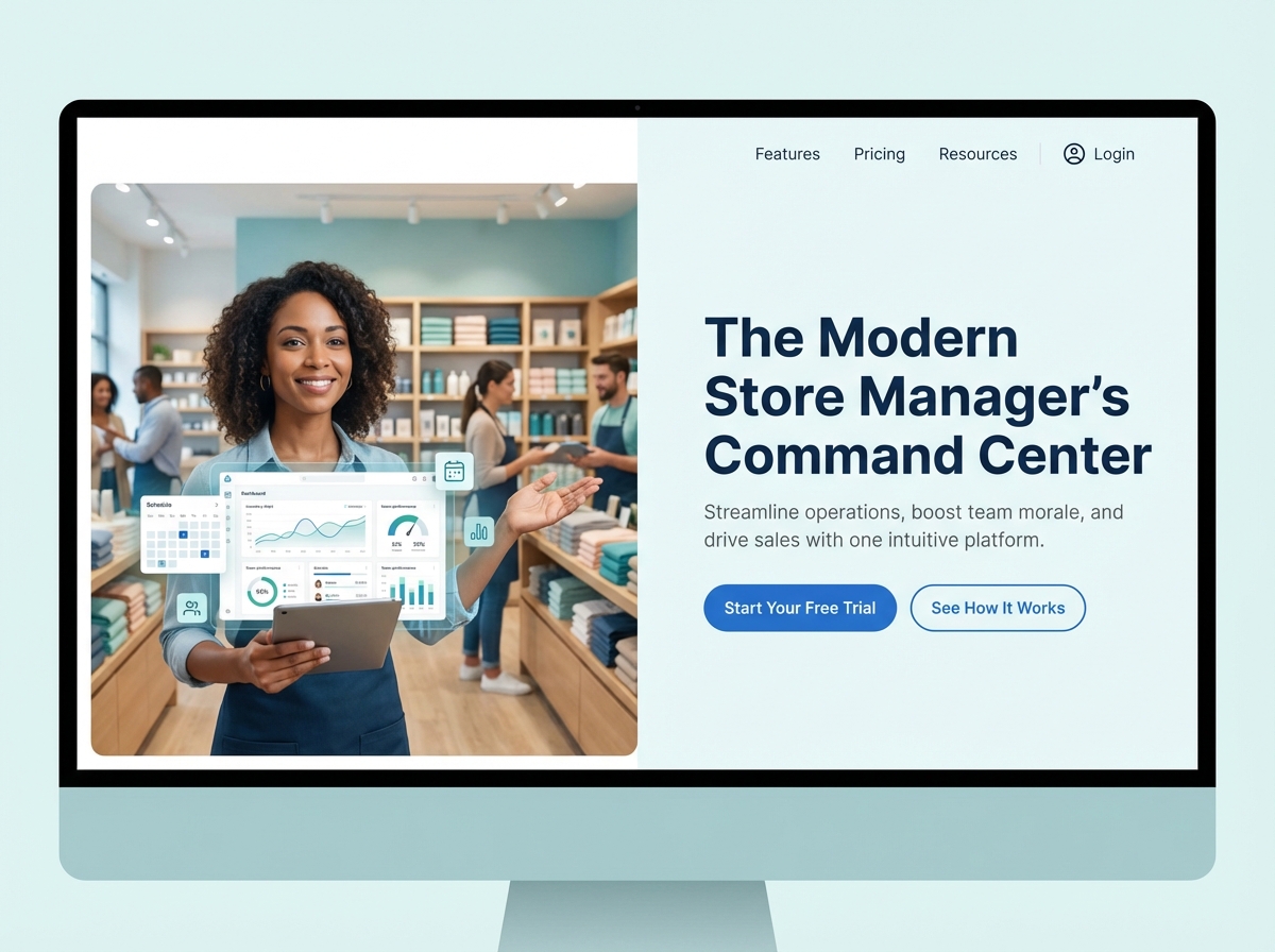 Build a Powerful Online Presence as a Store Manager website preview