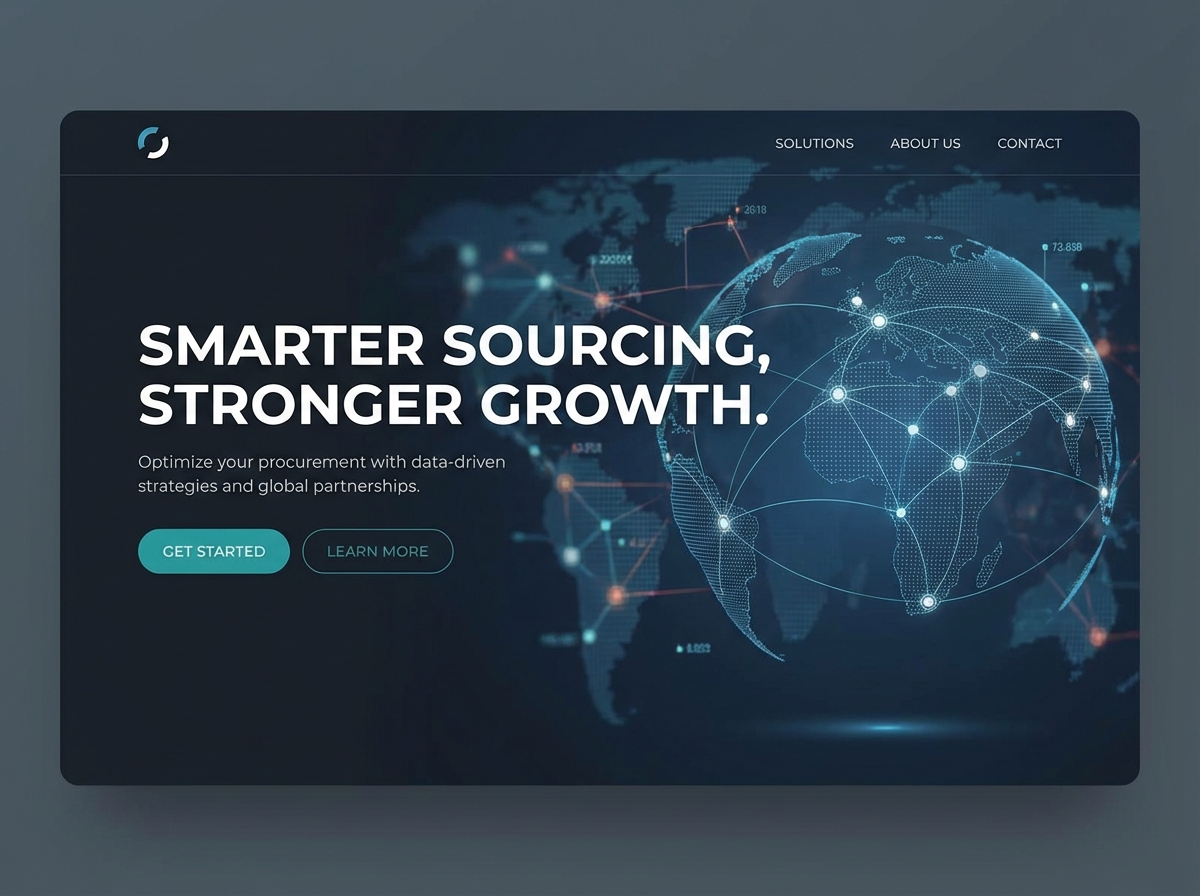 Build Your Strategic Sourcing Website with Ease website preview