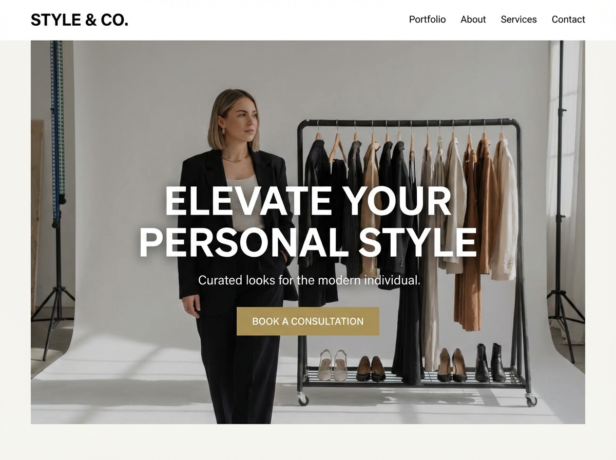 Build a Stunning Online Presence for Your Styling Business with Grigora website preview