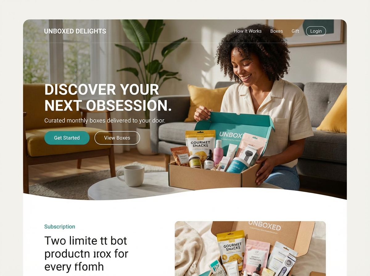 Launch & Scale Your Subscription Box Service Today website preview