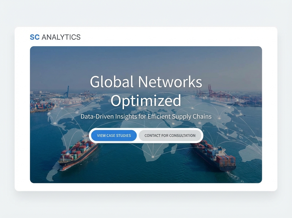 Build Your Professional Supply Chain Analyst Portfolio website preview