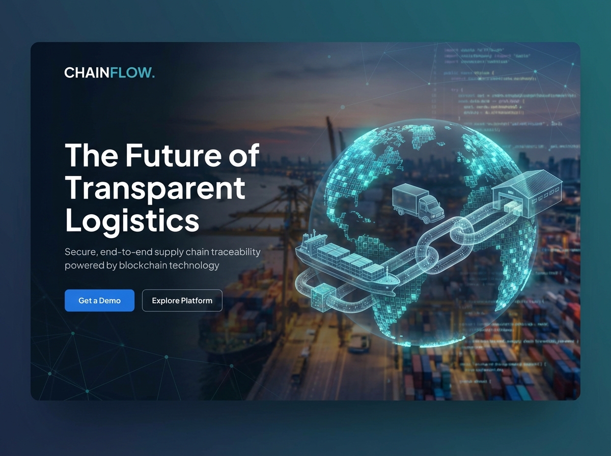 Build Your Own Next-Gen Supply Chain Blockchain Website website preview