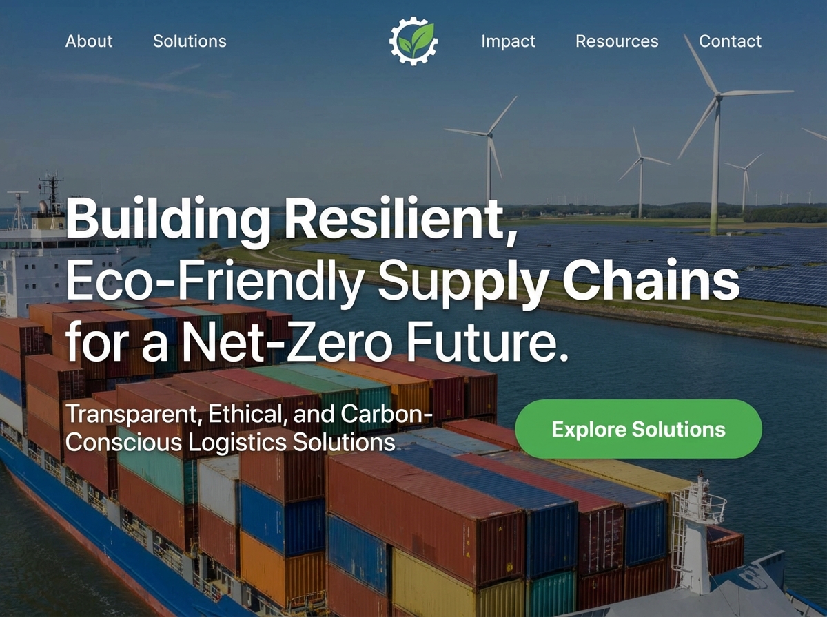 Build a Transparent and Sustainable Supply Chain Website website preview