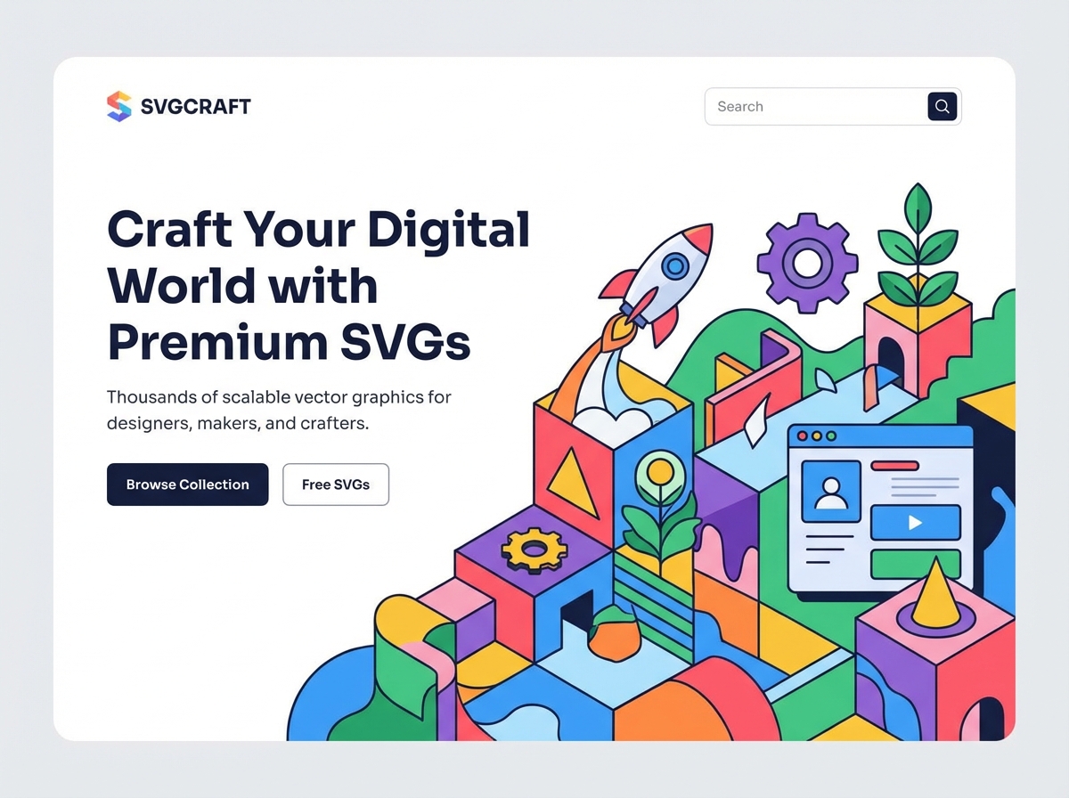 Build Dynamic Websites with Custom SVG Files website preview