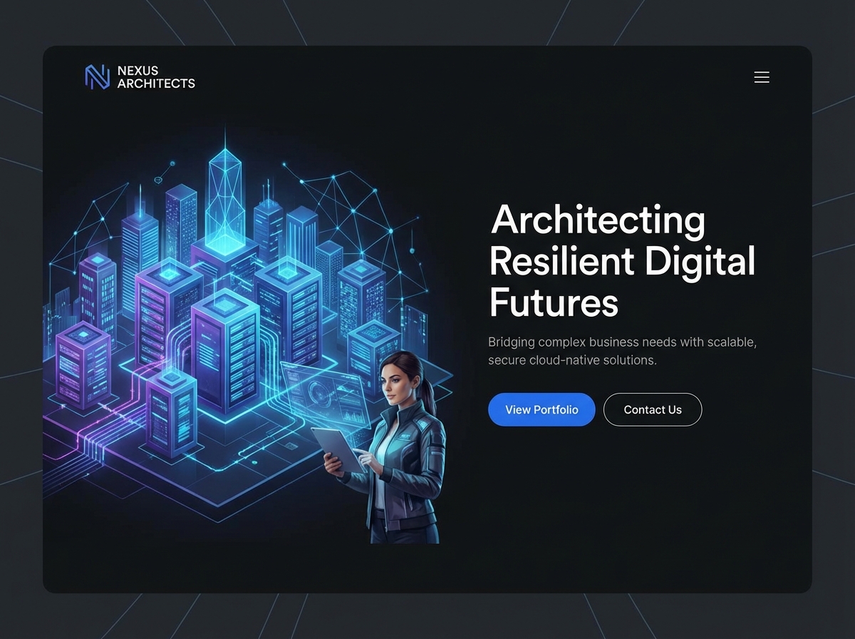 Build Your Professional Systems Architect Portfolio website preview