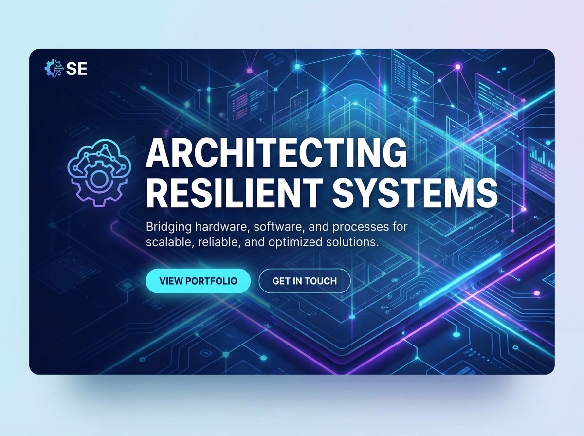 Build Your Professional Systems Engineer Portfolio website preview