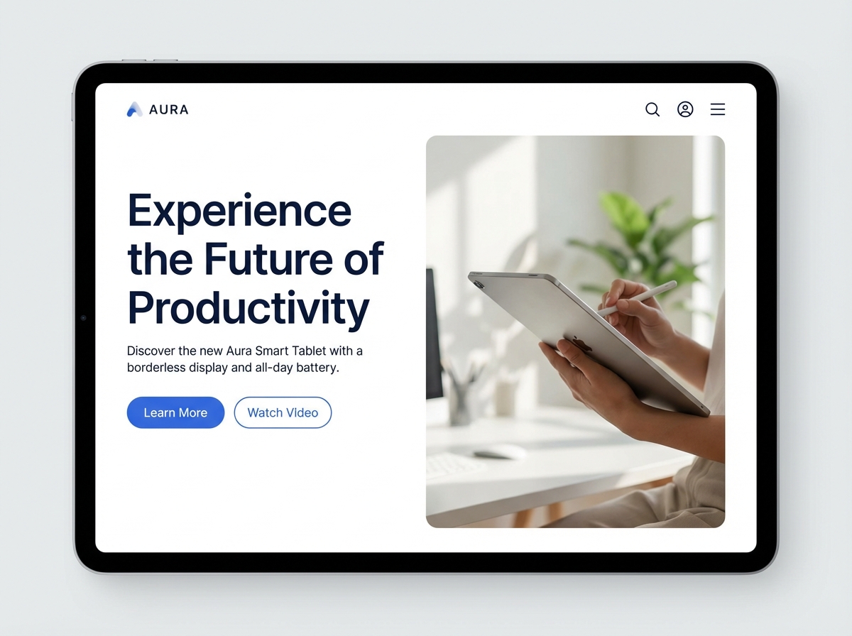 Build Dynamic Websites for Every Screen, Including Your Tablet Website website preview