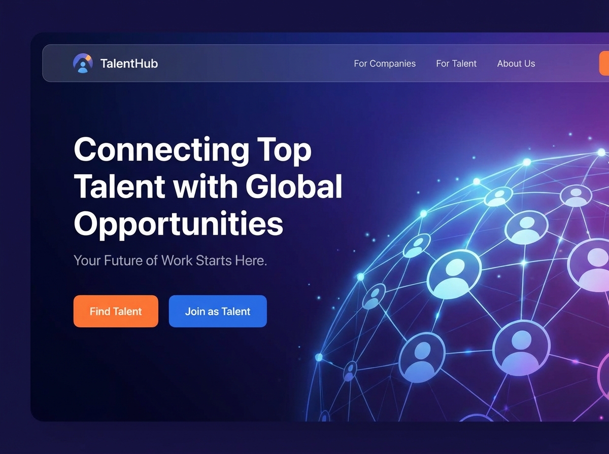 Launch Your Cutting-Edge Talent Platform with Grigora website preview