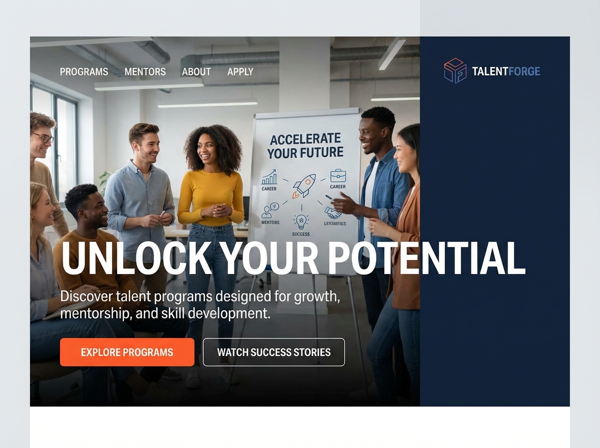 Launch & Grow Your Talent Programs with Ease website preview