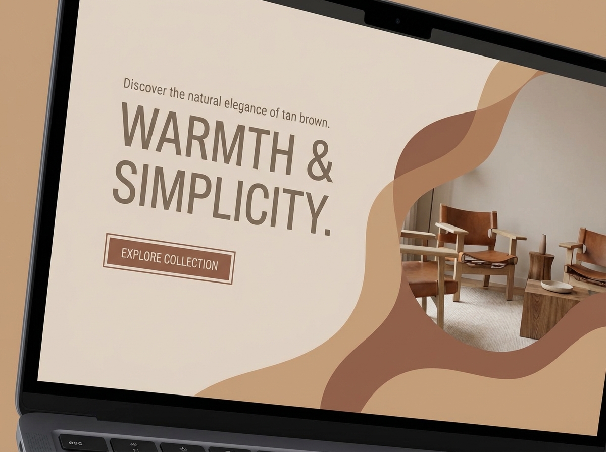 Unleash the Warmth of Digital Tan Brown website preview