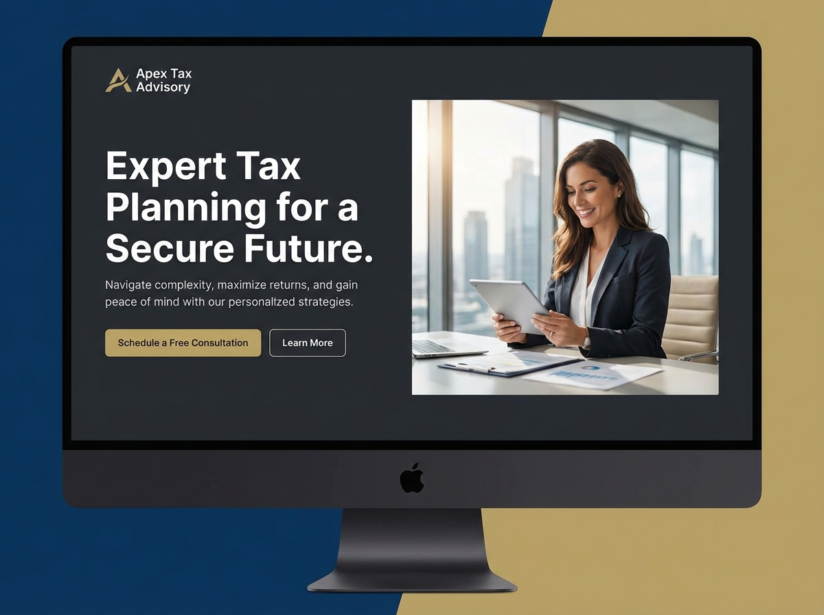 Build a Professional Website for Your Tax Consulting Business website preview