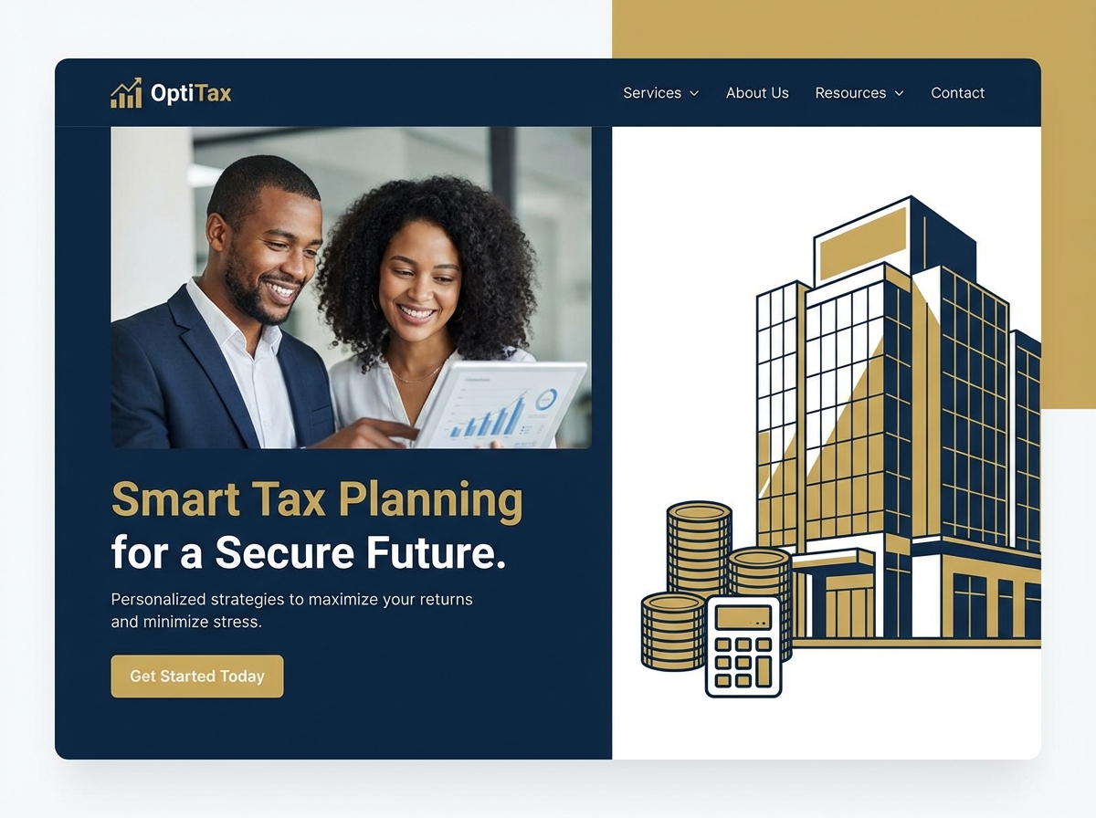 Build a Professional Website for Your Tax Planner Business website preview