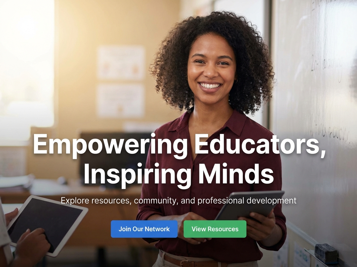 Build Your Professional Teacher Website with Ease website preview