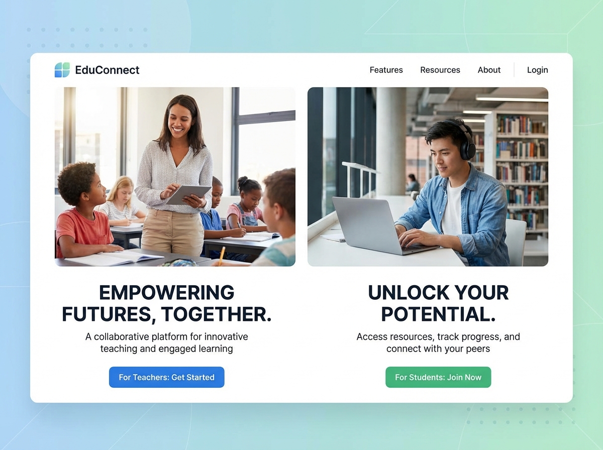 Build Engaging Websites for Teachers and Students website preview