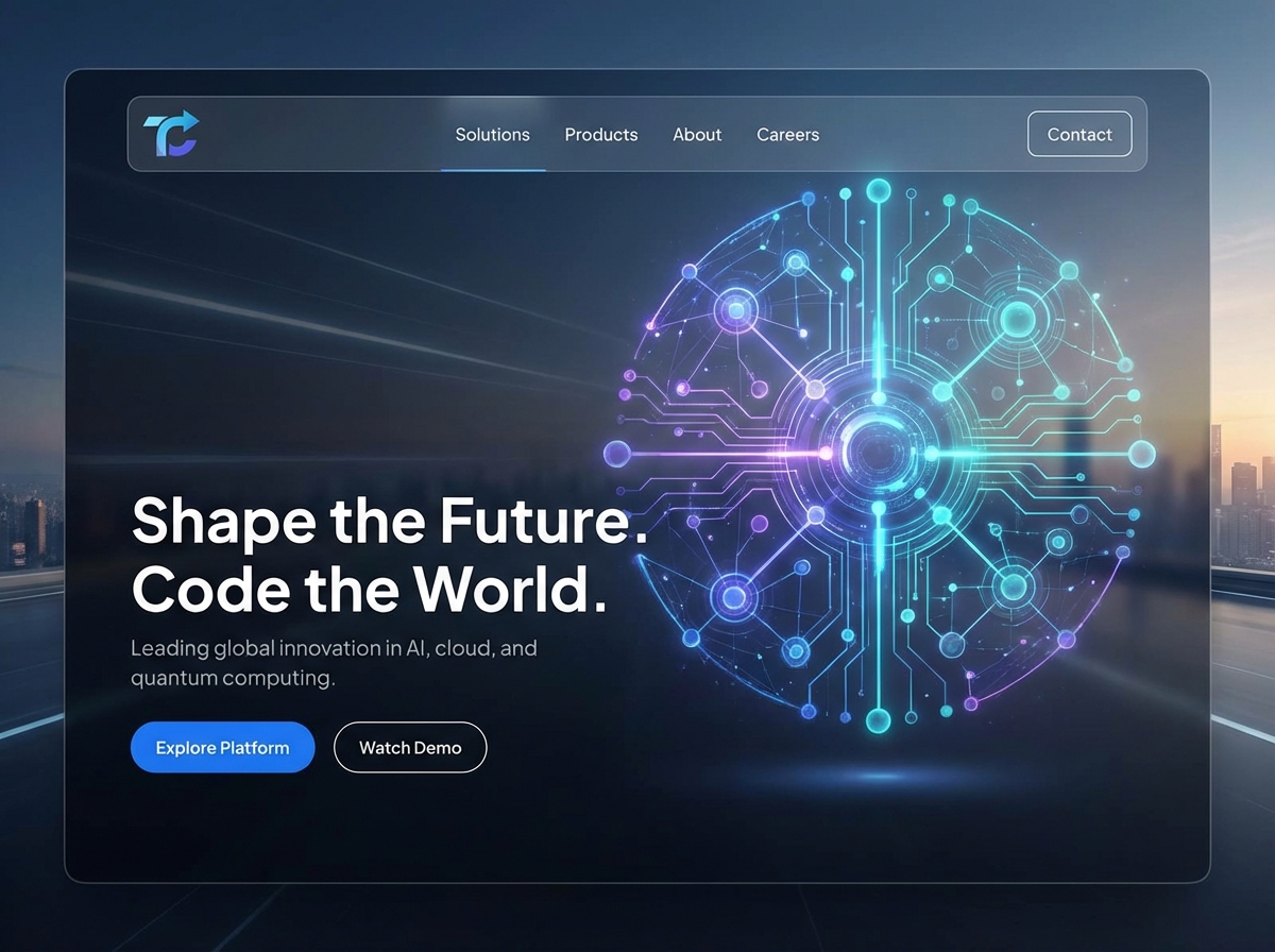 Build Your Breakthrough with a Modern Tech Company Website website preview