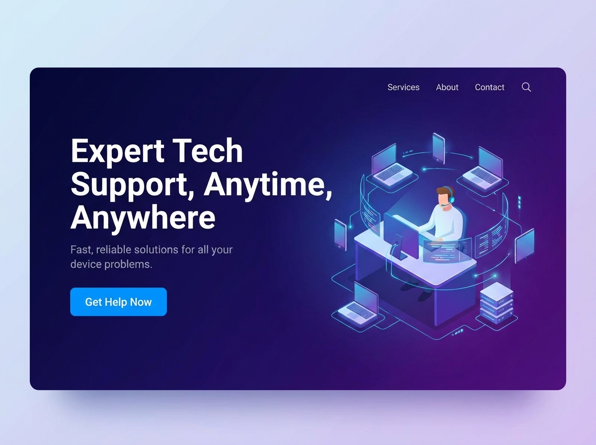 Build a Powerful Online Presence for Your Tech Support Business website preview